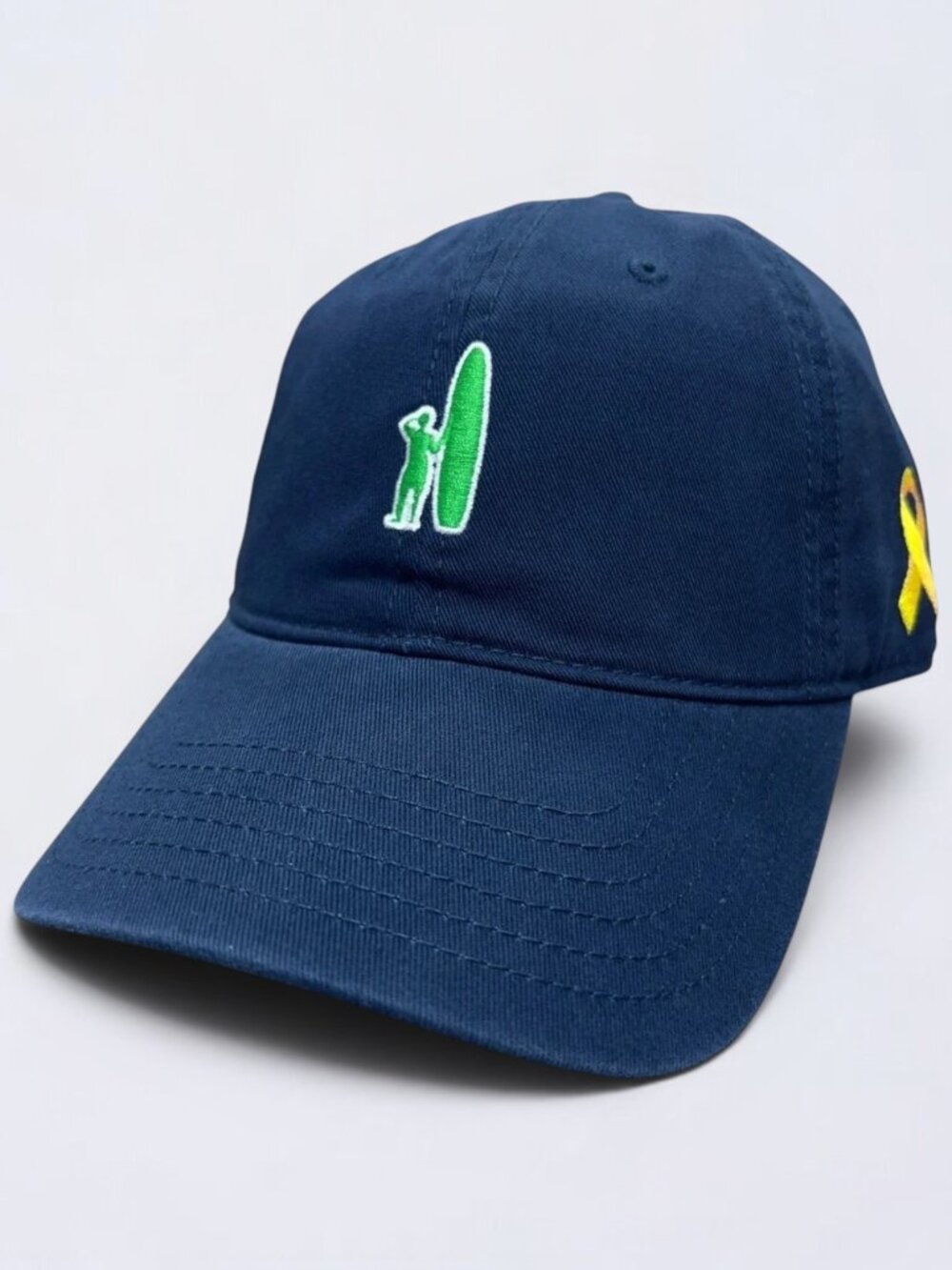 Johnnie O Hat Cap Strapback Adult One Size Blue Awareness Ribbon Beach NWT
